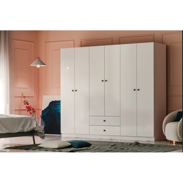 Conjunto de muebles de dormitorio Royal 1510 Blanco