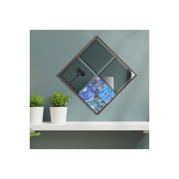 Espejo decorativo Bo42-Af Nogal Azul - 295FLR1121