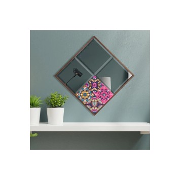 Espejo decorativo Bo42-Ps Nogal Rosa - 295FLR1126