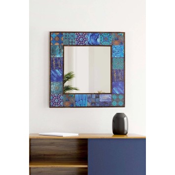 Espejo decorativo Pc3-Af Nogal Azul - 295FLR1148