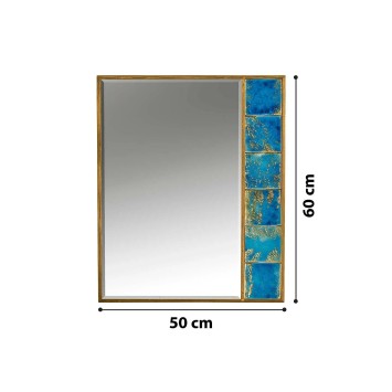 Espejo decorativo Hn1-Np Nogal azul - 295FLR1153