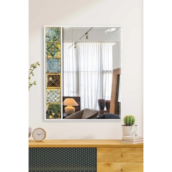 Espejo decorativo Hn1-Bl Blanco Verde - 295FLR1154