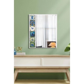 Espejo decorativo Hn1-Sl Blanco Azul - 295FLR1155