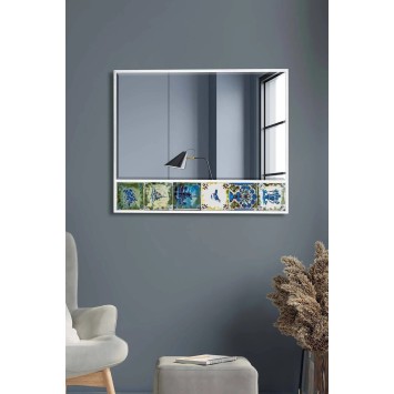 Espejo decorativo Hn1-Sl Blanco Azul - 295FLR1155