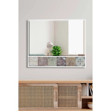 Espejo decorativo Hn1-Ak Blanco Beige - 295FLR1156