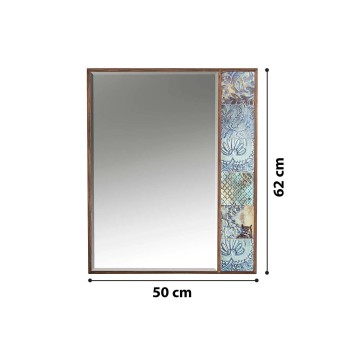 Espejo decorativo Hn1-Lv Nogal azul - 295FLR1160