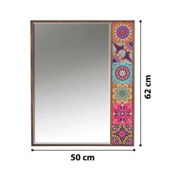 Espejo decorativo Hn1-Ps Nogal Rosa - 295FLR1163