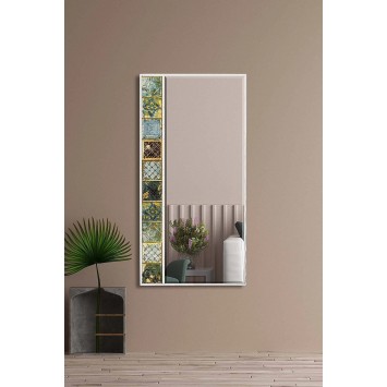 Espejo decorativo Hn2-Bl Blanco Verde - 295FLR1167